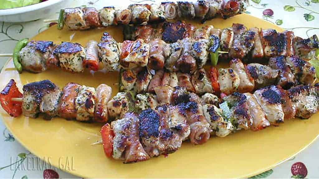 Espetos de porco