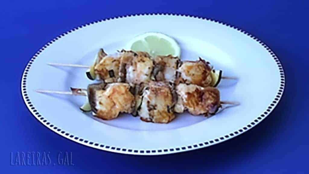 Brochetas de rape