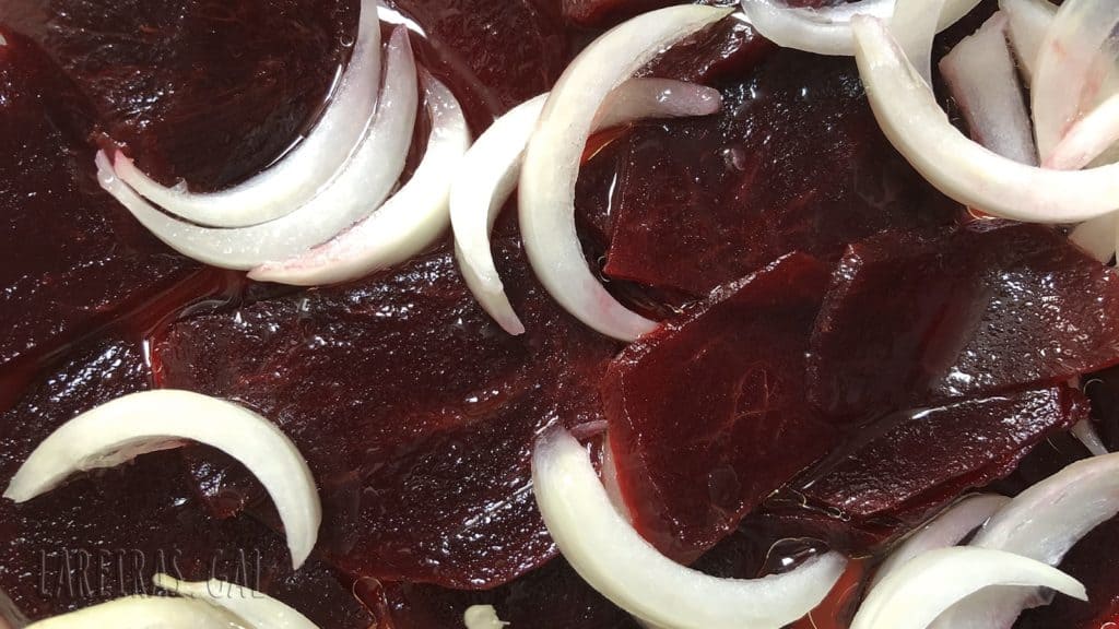 Ensalada de remolacha en vinagre