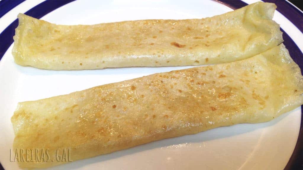 Filloas con azúcar