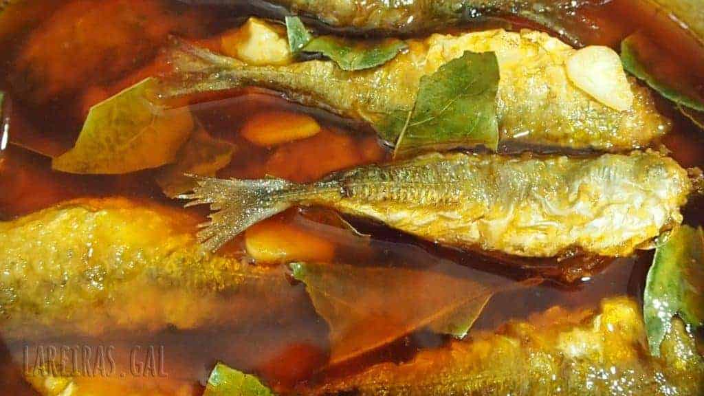 Horse mackerels escabeche