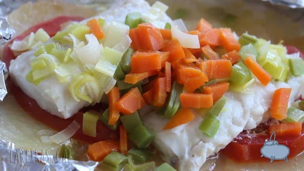 Hake in papillote